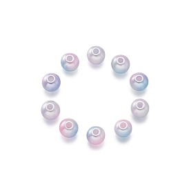 Abs en plastique imitation perle, ronde