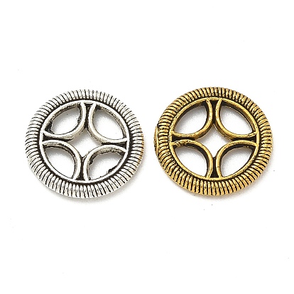 Бусины разделители из сплава , без кадмия и без свинца, плоско-круглые