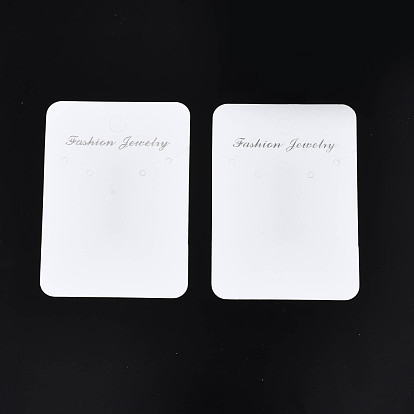 Tarjetas de la exhibición de la joyería de cartón, para collares, etiquetas colgantes de joyería, rectángulo con joyería de moda de palabra