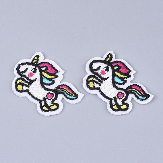 Computerized Embroidery Cloth Iron on/Sew on Patches, Appliques, Costume Accessories, Unicorn