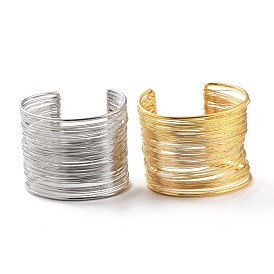 Wide Wire Upper Arm Cuff Band, Alloy Open Armlets Bangle for Girl Women