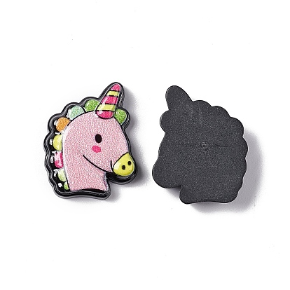 Opaque Resin Cabochons, Unicorn