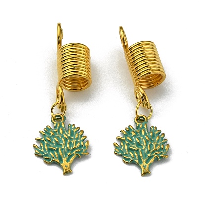 Perles de dreadlocks en alliage, clips de décoration de pendentifs de cheveux de tressage, pour la coiffure