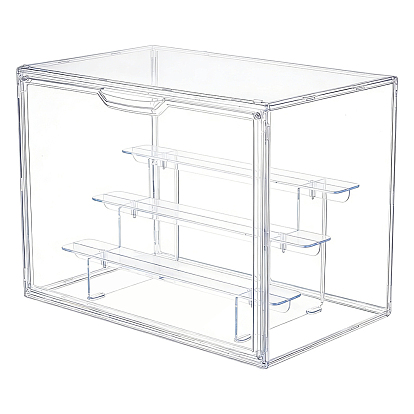 4-Tier Acrylic Display Boxes, Minifigures Display Cases, Rectangle