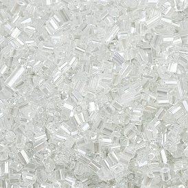 11/0 два граненого стекла бисер, шестиугольник, прозрачные цвета блеск