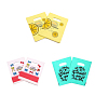100Pcs Rectangle Plastic Jewelry Gift Bags with Handle Hole, for Retail Stores