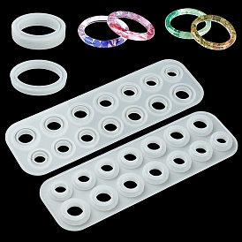 3 шт. 3 стили силиконовые формы для браслетов и колец своими руками, формы для литья смолы, для уф-смолы, изготовление ювелирных изделий из эпоксидной смолы