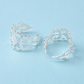 Манжеты латунные кольца, филигранные кольца пустым, без свинца, без кадмия и без никеля, 19 мм