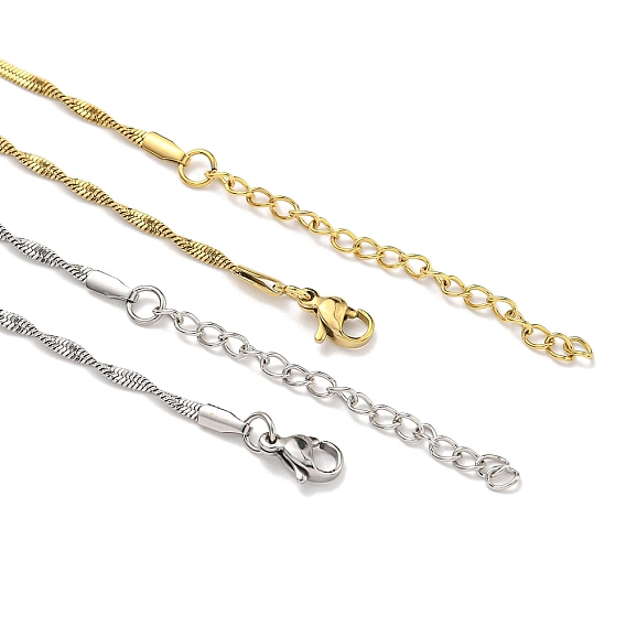 201 из нержавеющей стали цепи змея ожерелья