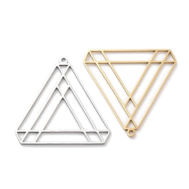 304 подвески из нержавеющей стали, лазерная резка, треугольный шарм
