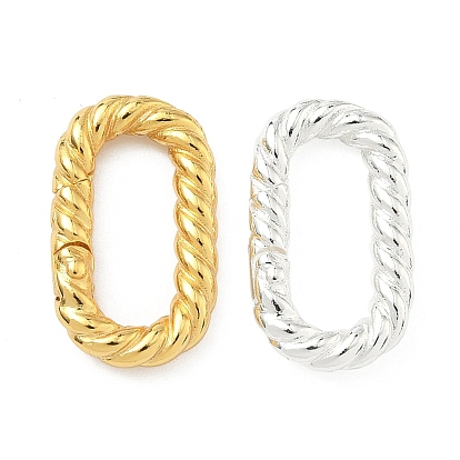 Латунные пружинные кольца, Twist овальные, долговечный, стойки покрытие, без свинца и без кадмия