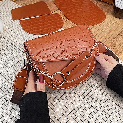 Набор сумок через плечо в форме ракушки своими руками, включая материалы сумки из искусственной кожи