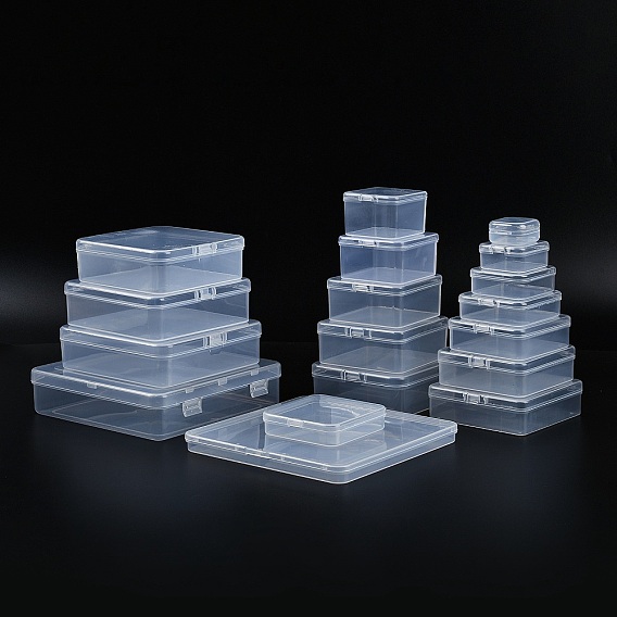 Пластиковые контейнеры для шариков с откидной крышкой, квадратный