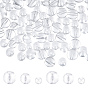 720Pcs 3 Style Glass Round Beads