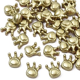 Spray Painteded Opaque Resin Cabochons, Crown
