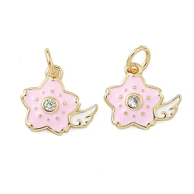 Латунные микро проложить кубического циркония подвески, , Эмаль стиле, стойки покрытие, долговечный, без кадмия и без свинца, с целью перехода в кольце