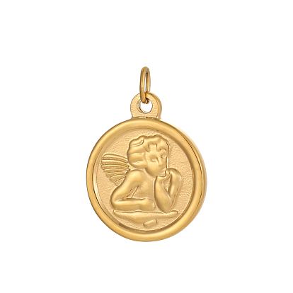 Подвески-ангелы 304 подвески из нержавеющей стали, ионное покрытие (ip)