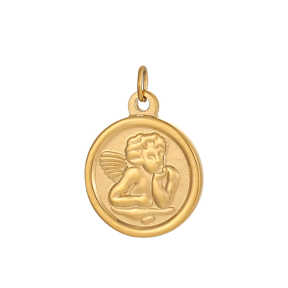 Подвески-ангелы 304 подвески из нержавеющей стали, ионное покрытие (ip)