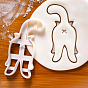 PP Plastic Cookie Cutters, Cat Butt-shaped