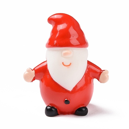Christmas Theme Resin Display Decoration, for Home Decoration, Photographic Prop, Dollhouse Accessories, Santa Claus