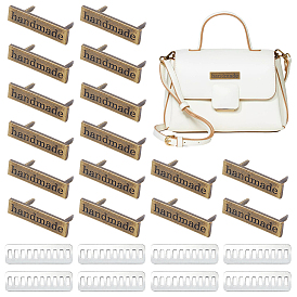 16 наборы этикеток ручной работы из сплава, с шайбой, для изготовления пакетов, слово