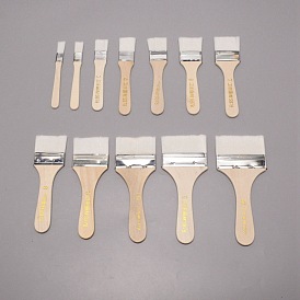 Nylon Painting Brushes Set, with Wooden Pen Holder, Painting Tools