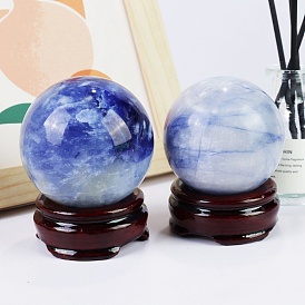 Natural Crystal Crystal Ball, Reiki Energy Stone Display Decorations for Healing, Meditation, Witchcraft