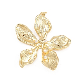 Подвески из латуни с имитацией жемчуга АБС, , стойки покрытие, без кадмия и без свинца, долговечный, с целью перехода в кольце