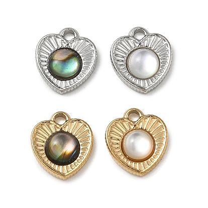 Природные подвески оболочки, 304 из нержавеющей стали сердце прелести