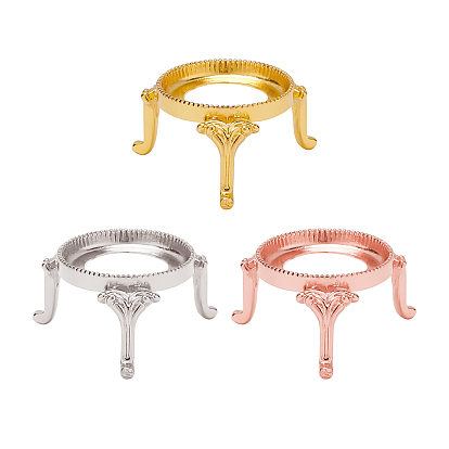 3Pcs 3 Colors Alloy Display Holder, for Crystal Ball