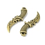 Tibetan Style Alloy Pendants, Cadmium Free & Lead Free, Dagger, 50x14x5mm, Hole: 2.5mm