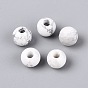 Natural Howlite Beads, Smooth Round