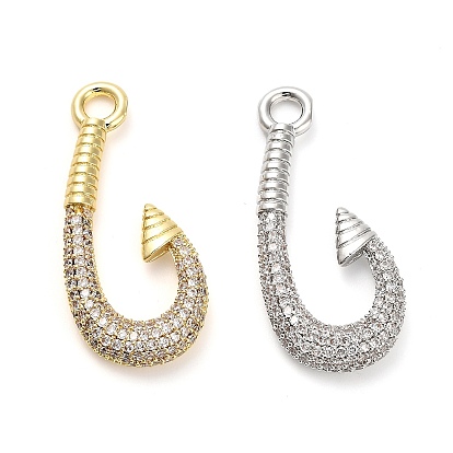 Латунные микро проложить кубического циркония подвески, подвески-крючки, стойки покрытие, долговечный, без свинца и без кадмия