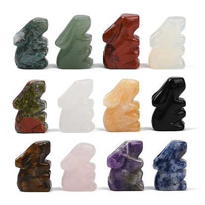 Украшения для выставки кроликов из натуральных и синтетических драгоценных камней, фигурка для украшения дома, фен-шуй энергетический камень подарок для домашнего офиса украшение рабочего стола