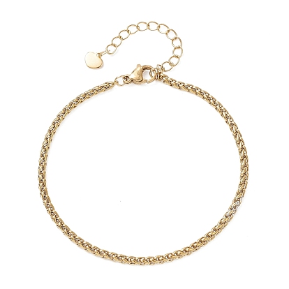 304 браслеты из нержавеющей стали с цепочками из пшеницы для женщин