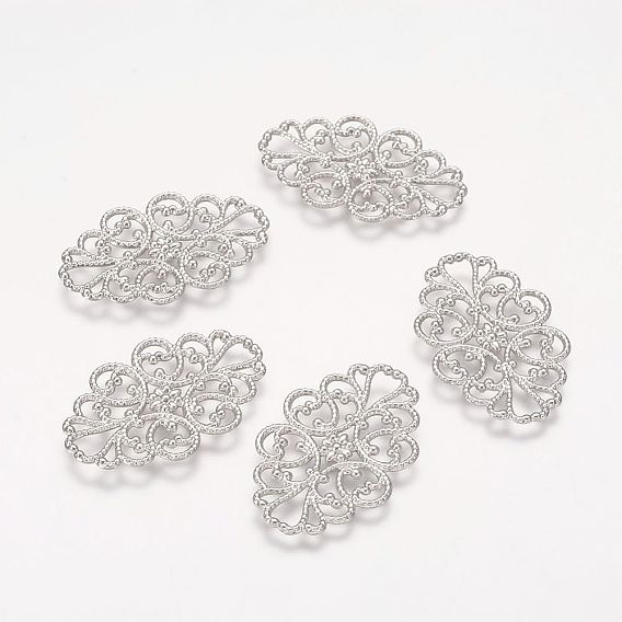 Латунная старинная филигранная фурнитура, цветок