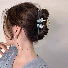 Cute Metal Hair Clip for Women - Butterfly Collection, Shark Clip, Large Size.
