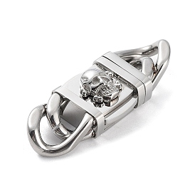 304 Stainless Steel Bayonet Clasps, Skull