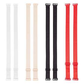 8 пары 4 цвета регулируемые нейлоновые бретели бюстгальтера, погоны, с пластиковой пряжкой