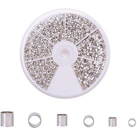 Зажимные бусины из латуни, трубка