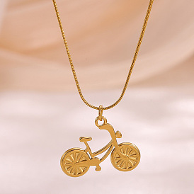 304 pendentifs en acier inoxydable, vélo