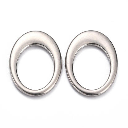 304 Stainless Steel Linking Ring, Oval