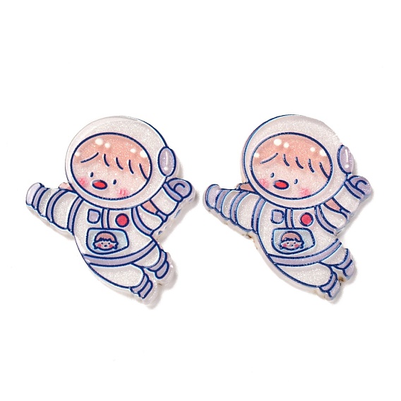 Cartoon Acrylic Cabochons, Astronaut