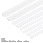 16Pcs 4 Styles PLA Decorative Lines for Dollhouse, Dollhouse Micro Landscape Decoration Accessories