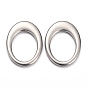 304 Stainless Steel Linking Ring, Oval