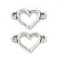 Подвески-шармы в виде полого сердца из сплава в тибетском стиле