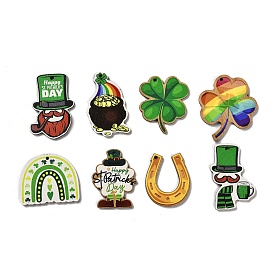 Подвески из дерева с тематикой дня святого патрика