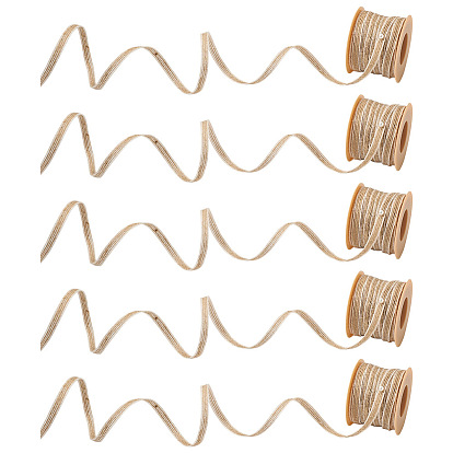 Лента из мешковины, гессеновая лента, джутовая лента, для изготовления рукоделия, плоский