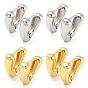 Rack Plating Brass Triangle Hoop Earrings, Lead Free & Cadmium Free
