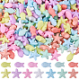 260Pcs 13 Colors Opaque Acrylic Beads, Fish & Starfish